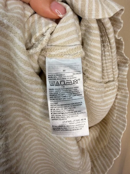 Old Navy Cream Stripe Romper - Picture 8 of 8